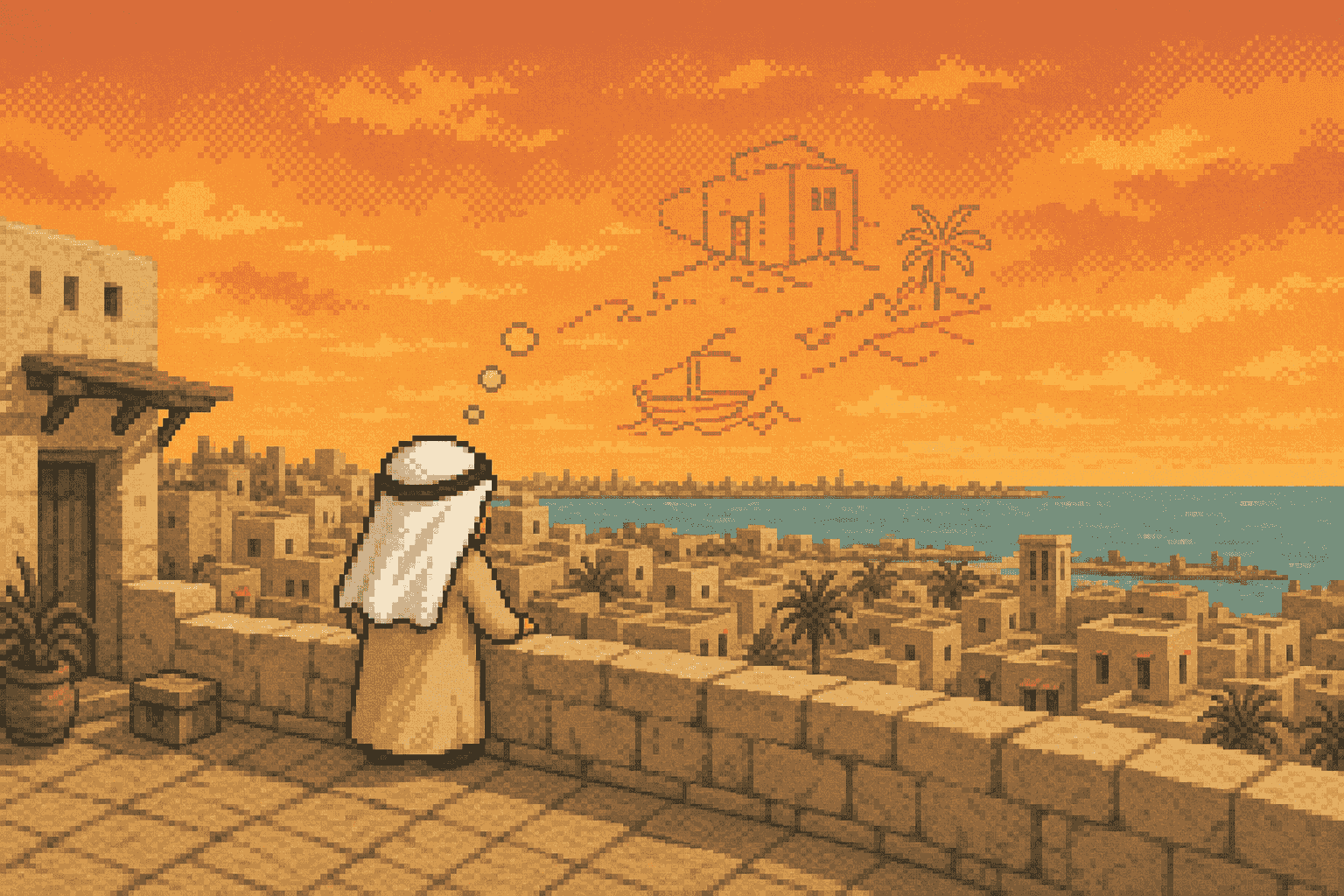 Kuwait at dusk